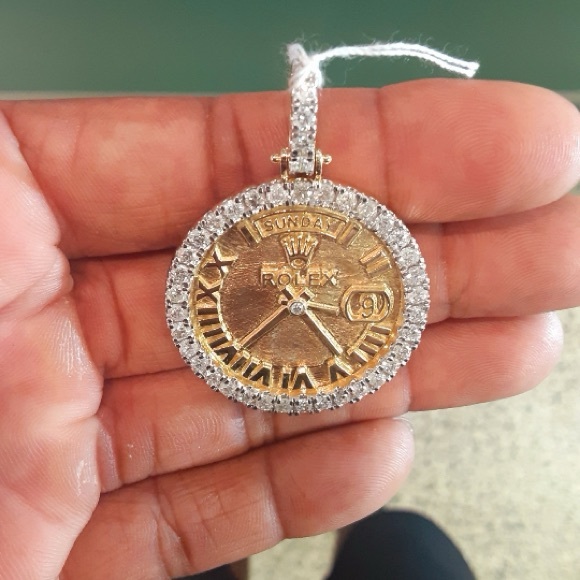 Solid Gold Rolex Pendant - Picture 2 of 6